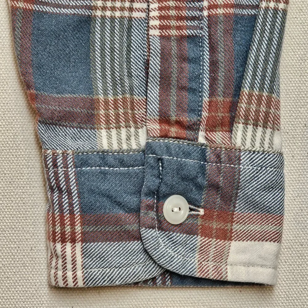 J.Crew Wallace & Barnes Flannel Plaid Button Down Slim M